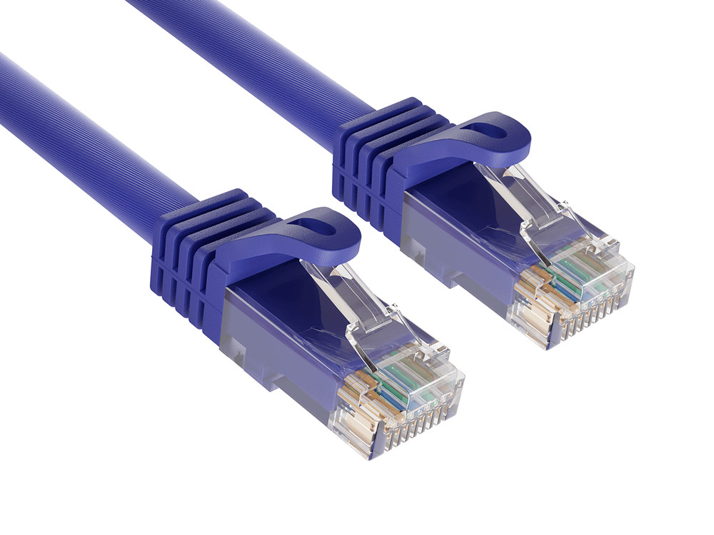 15ft Cat6a UTP 10G Ethernet Network Patch Cable Snagless 24AWG Bare Copper, P...