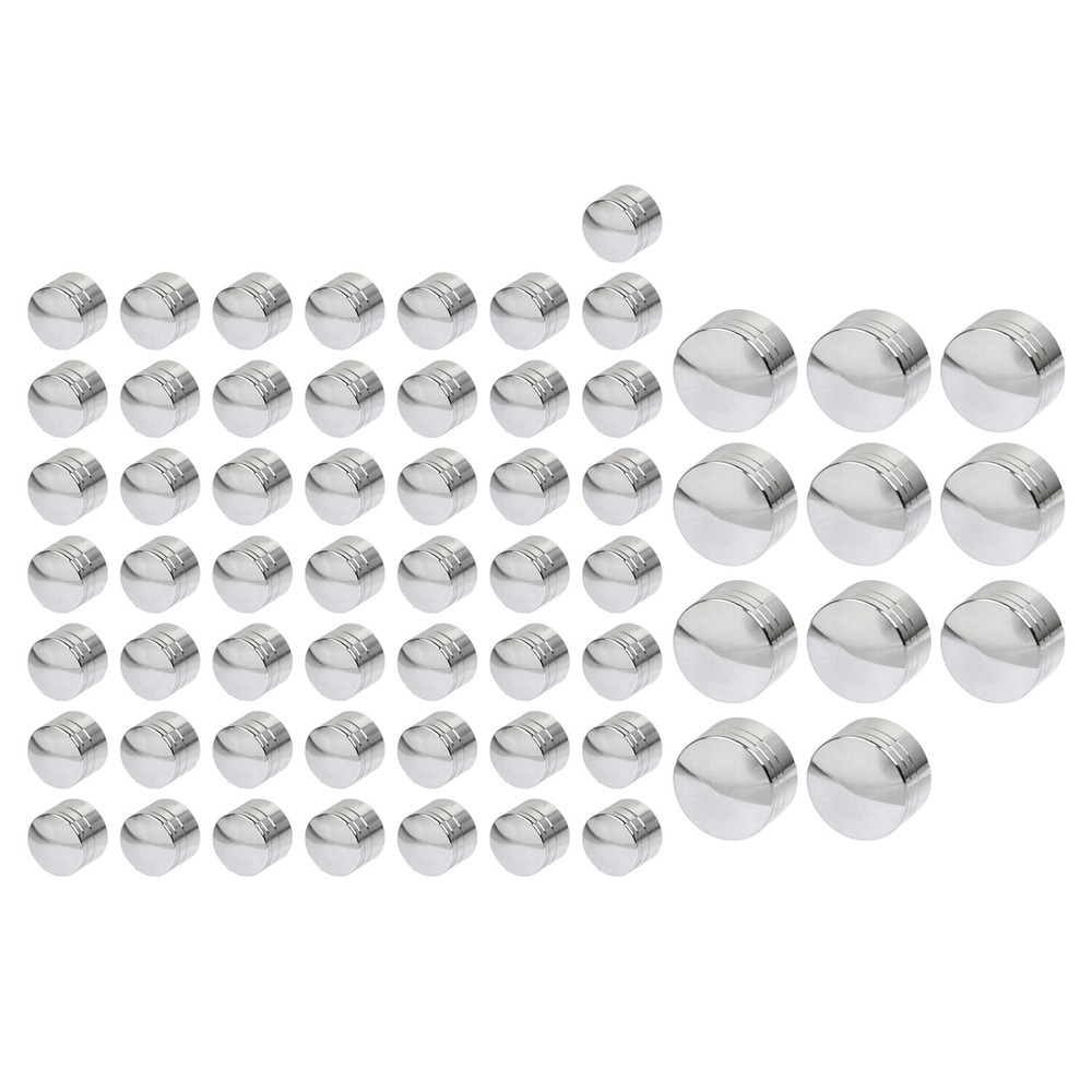 61Pcs Chrome Engine Bolt Cap For Harley Breakout Heritage Softail Classic FLSTC