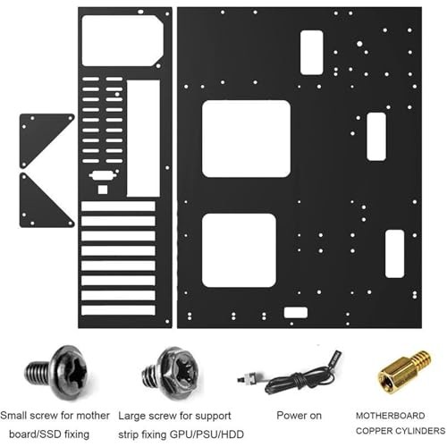 DIY Gaming Computer Case, E-ATX Open Chassis Case Rack for E-ATX/ATX/M-ATX/ITX M