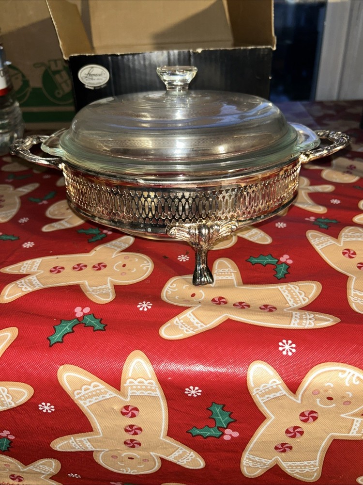 Leonard Silver MFG Silver Plated Casserole Dish NO.551