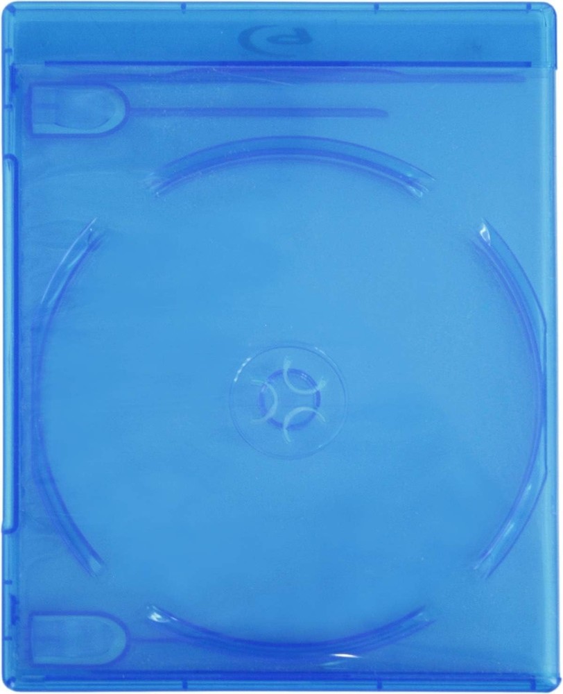 10 Elegant Empty Double Blu-Ray Cases with Embossed Logo - Ideal for Protection