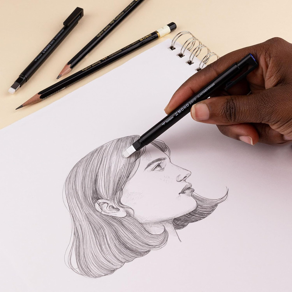 Tombow 57317 Mono Zero Eraser Value Pack, Rectangle 2.5Mm. Precision Tip Pen-Sty