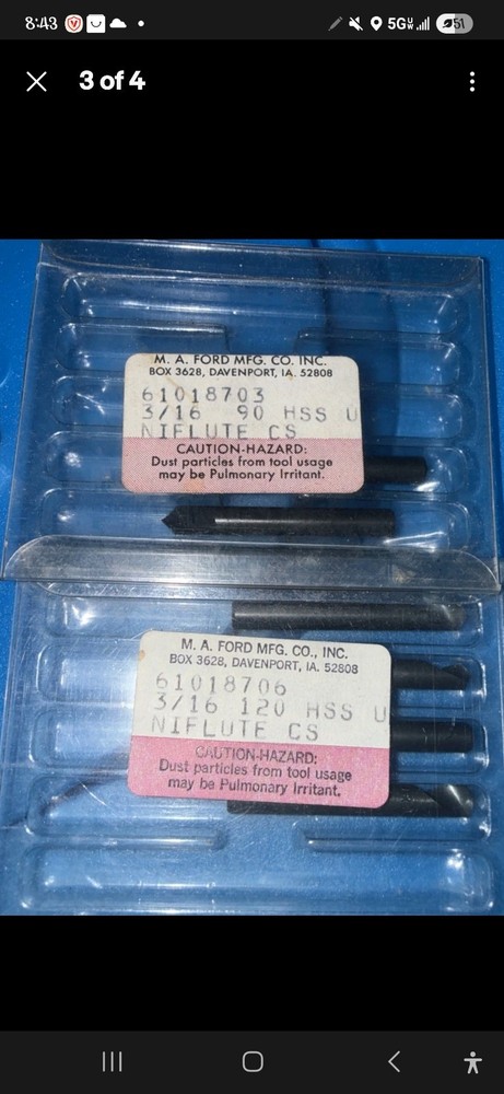 M.A. Ford Countersink Lot