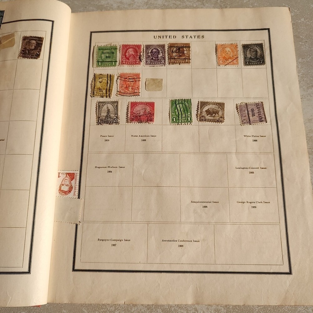 MODERN POSTAGE STAMP ALBUM With Some Stamps