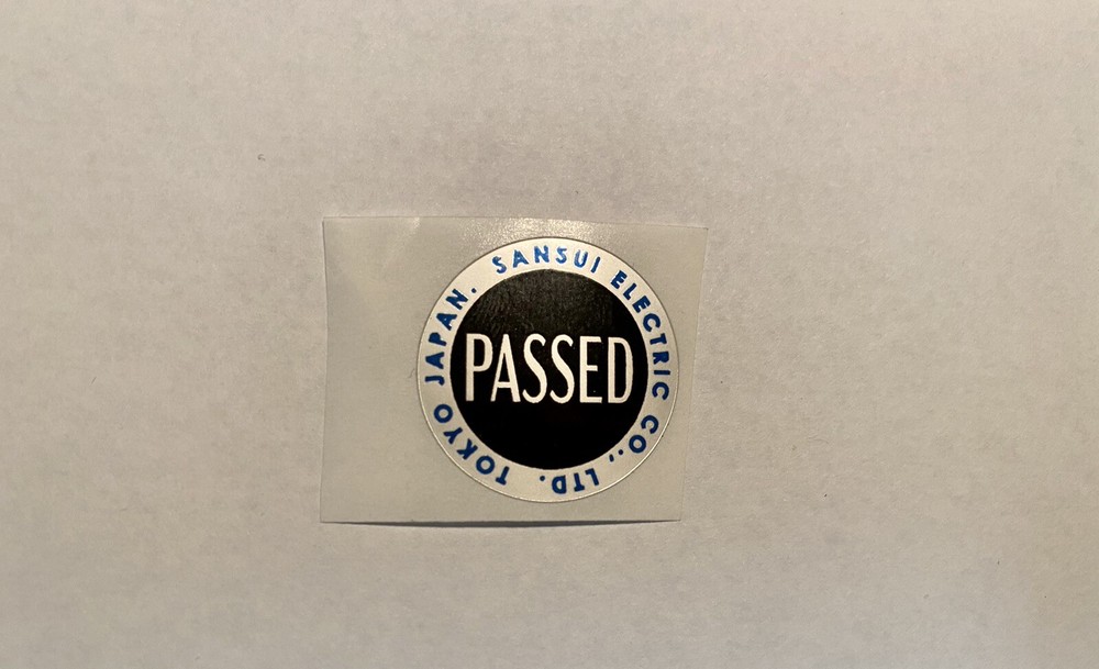 Sansui Cabinet Restoration Sticker Set