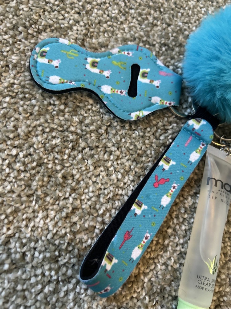 a self-defense keychain set with various accessories.