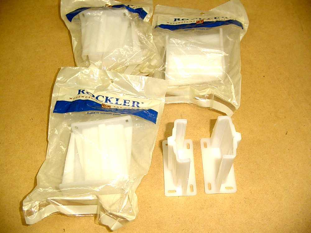Rockler Brand Rear Socket Draw Slide Mounting Brackets - 4 pair
