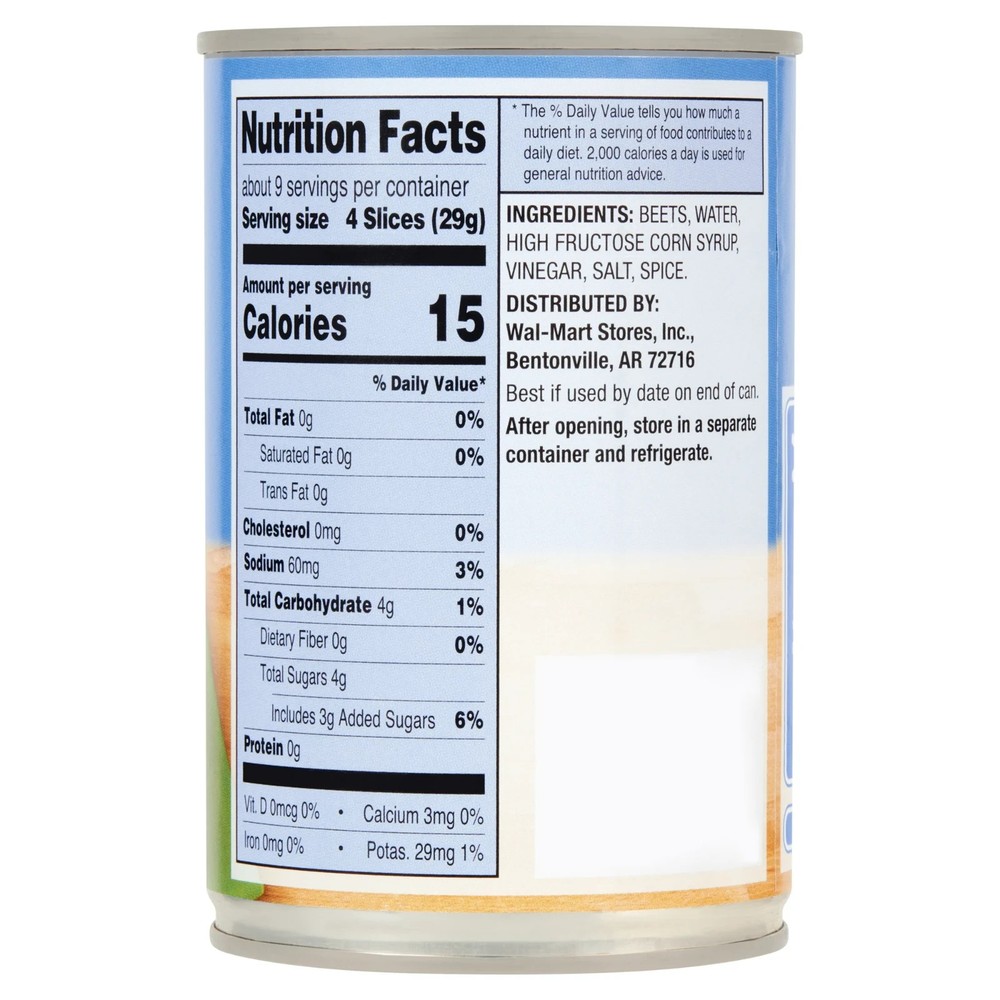 Great Value Pickled Sliced Beets, 15 oz Can (3 pack)