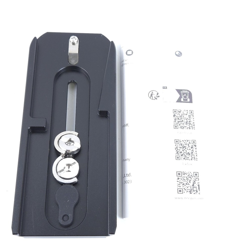NEEWER 501PL Tripod Fluid Head Quick Release Plate Compatible with Manfrotto