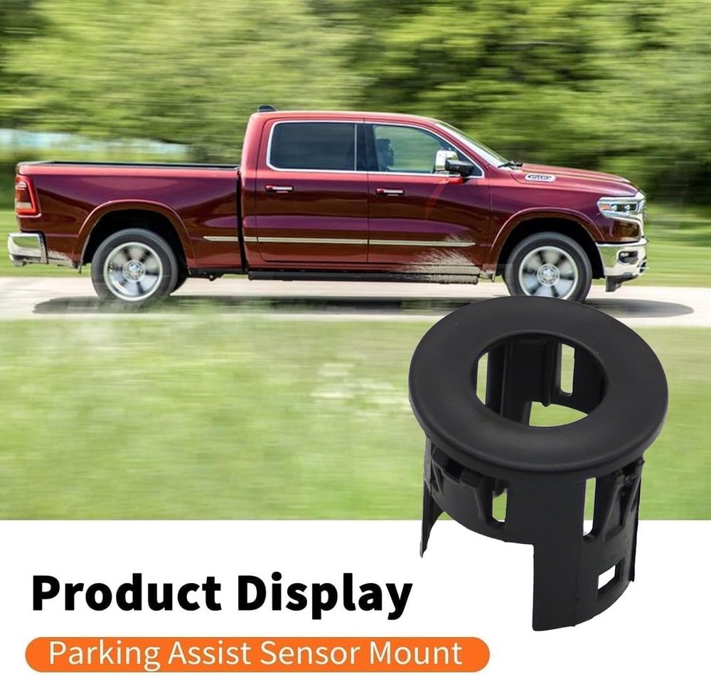 4X Parking Assist Sensor Mount Bracket Bezels Compatible with 2014-2018 Ram...