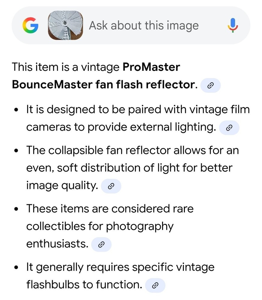 Promaster Bouncemaster Fan Flash Reflector For Vintage Camera