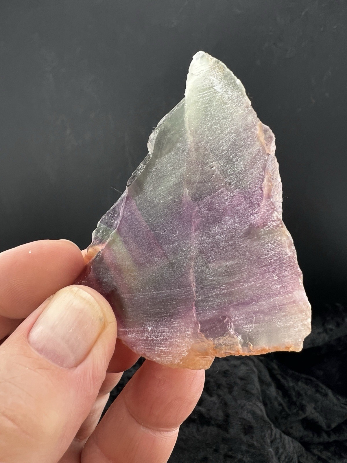 Translucent Purple Fluorite Slab from Gomez Palacio, Durango, Mex. 76 g.