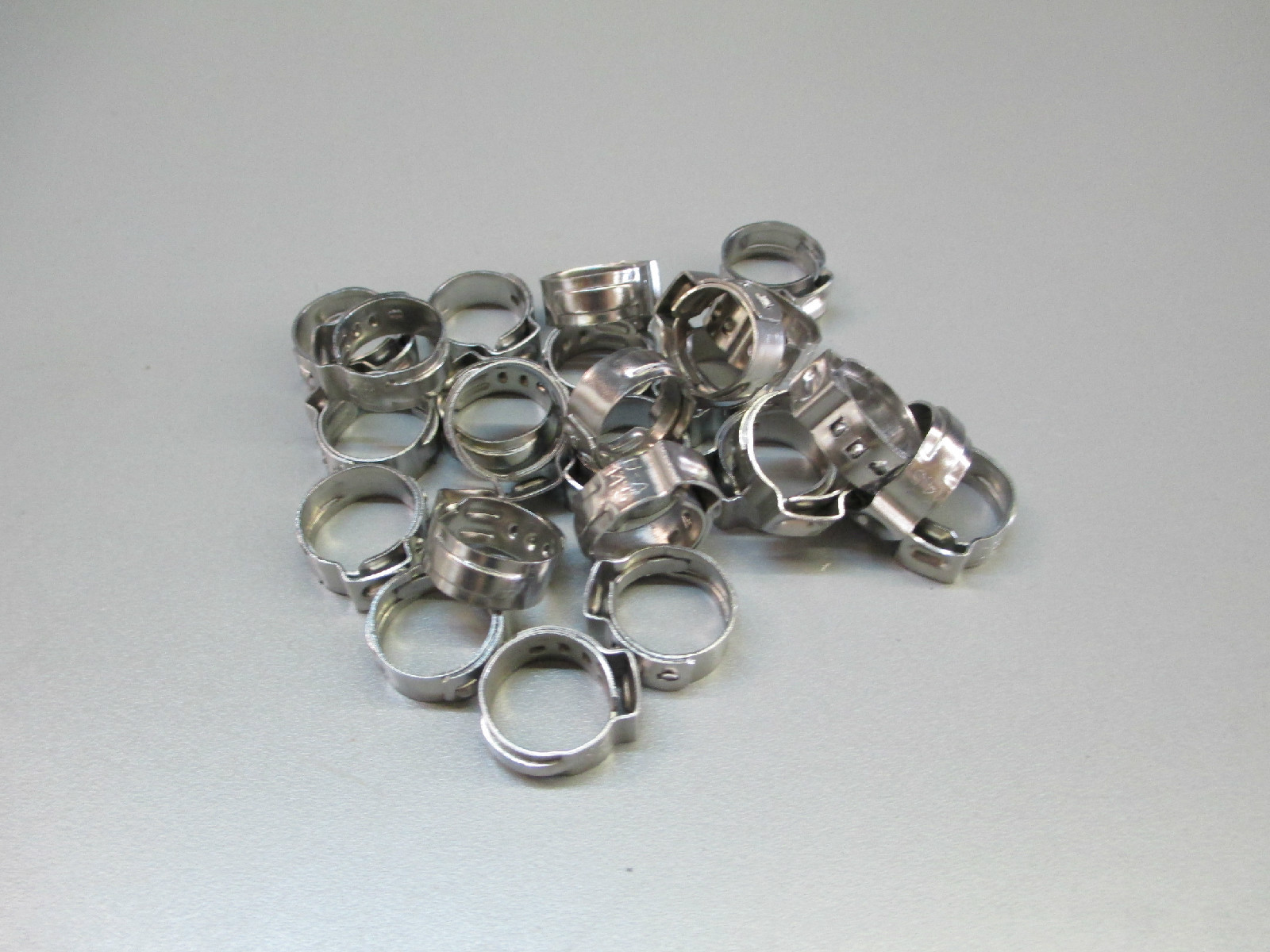 Oetiker 9.5mm Beverage Clamps.  Bag of 25.