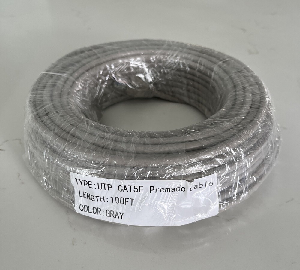 100 FT RG59 High Performance Video/Power Cable for Security Camera