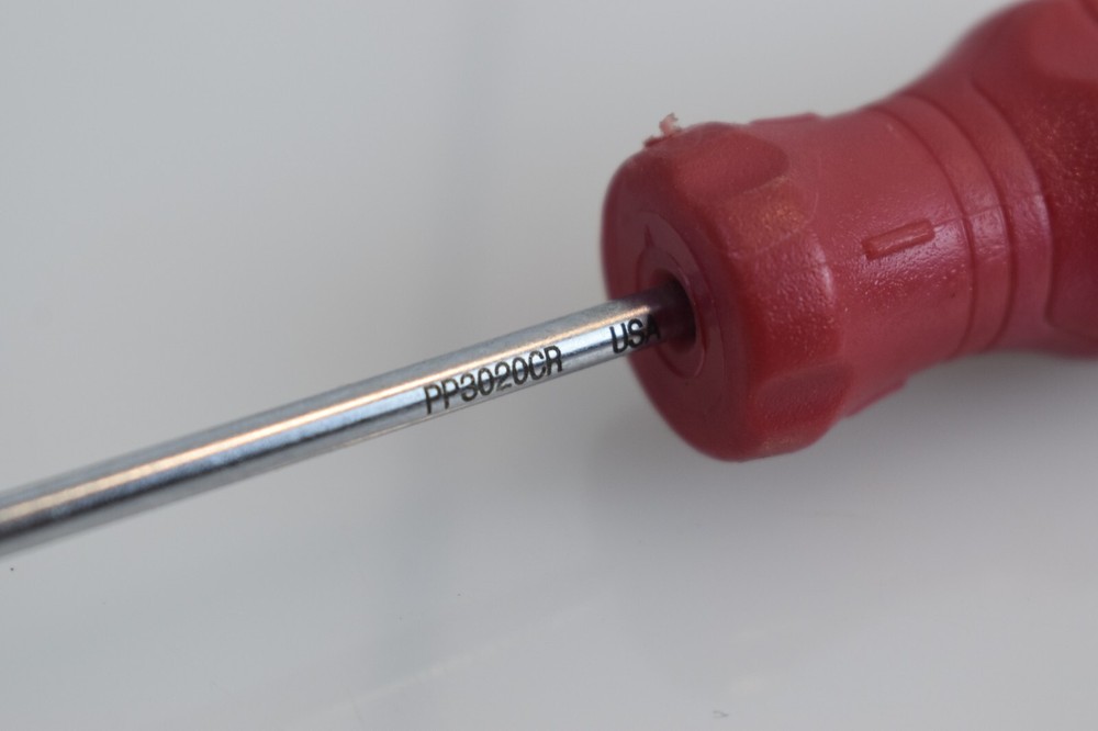 Mac Tools PP3020CR #1 Phillips Mac-Grip Precision Screwdriver 2" Length Red USA
