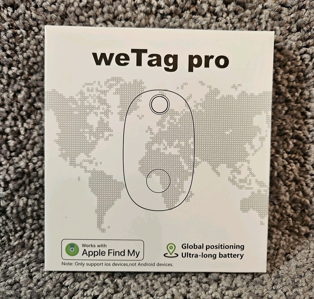 WeTag Pro 4 Pack Colored Air Tags. New