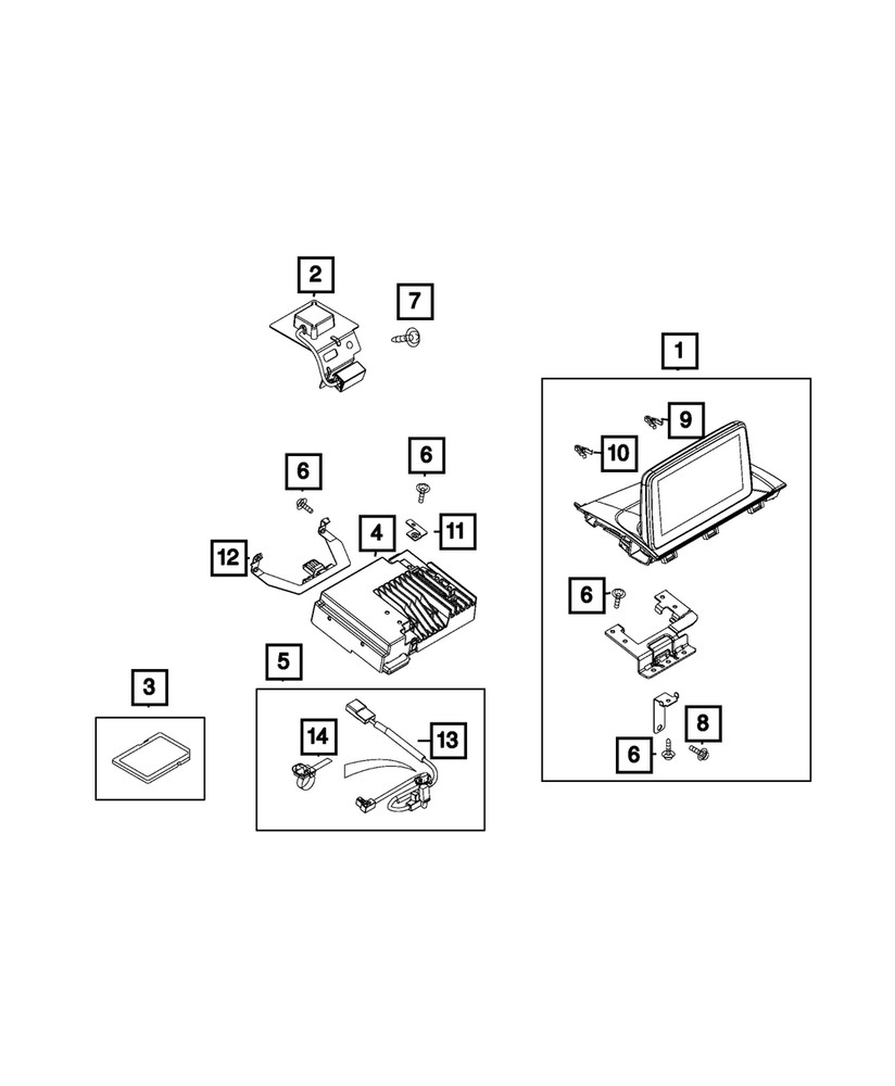 Genuine Mopar Map Data Memory Card 68499876AA