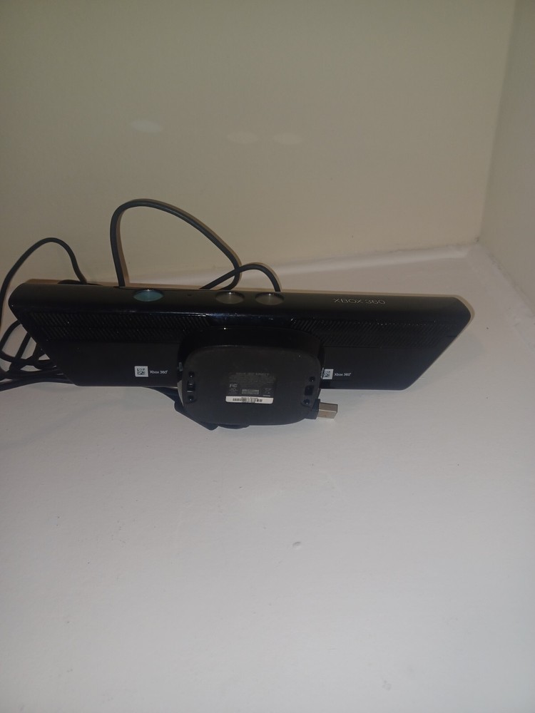 Xbox 360 Kinect Sensor Black Complete With Power AC Adapter Microsoft works