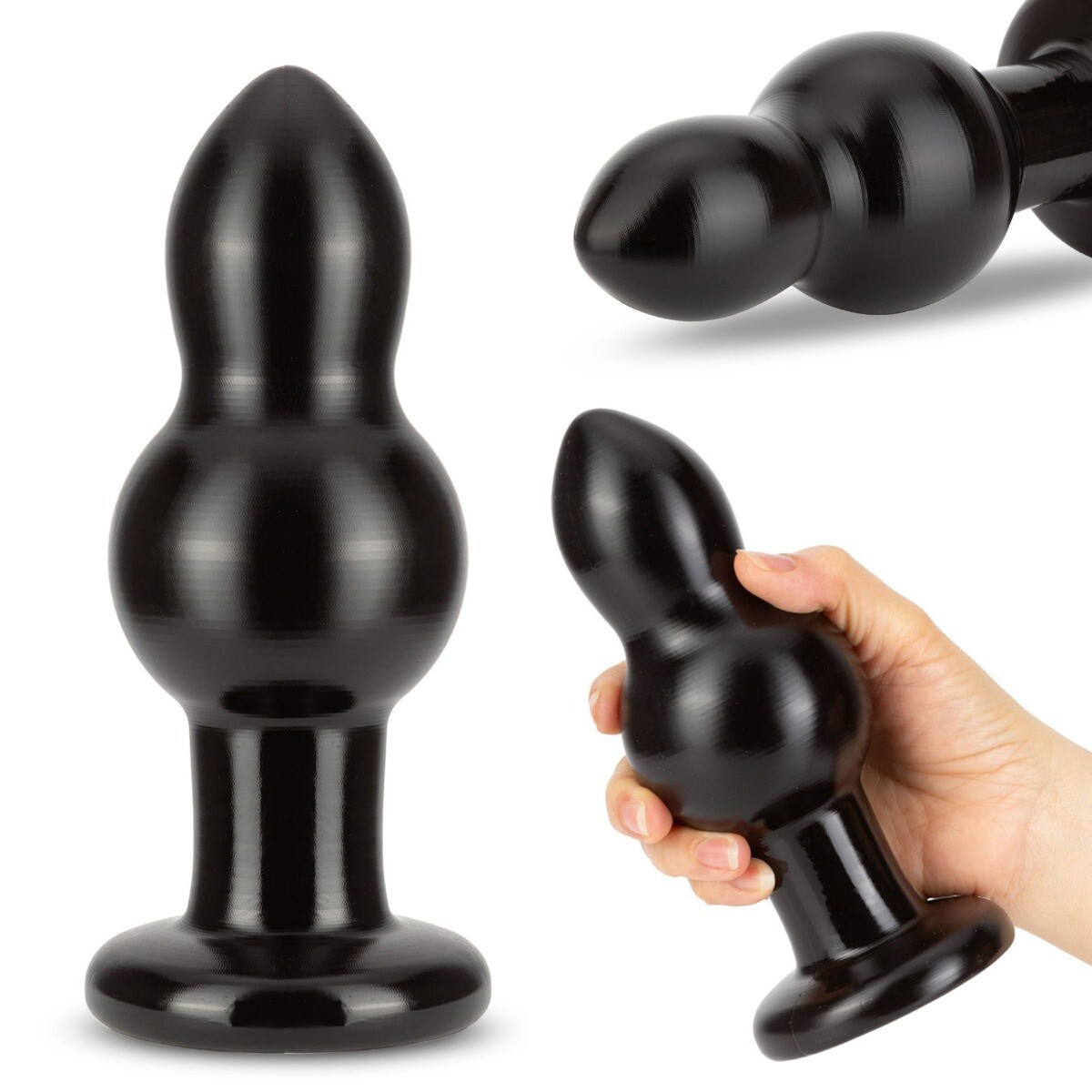 7" Extra Wide Thick Butt Plug Anal Stretching Dildo Probe Training Sex Toys