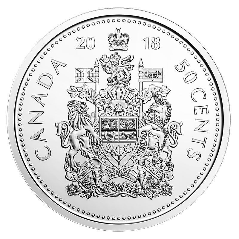 Canada 2018 Canadian 50 Cent Half Dollar Coin Uncirculated