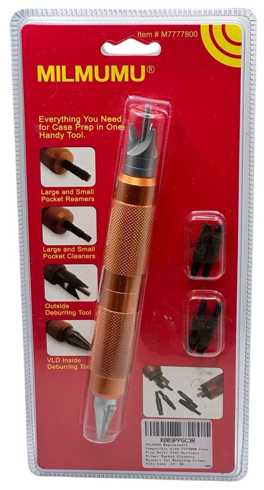 Milmumu M7777800 Case Prep Multi Tool Multiple Primer Fits Case 17 - .45 Caliber