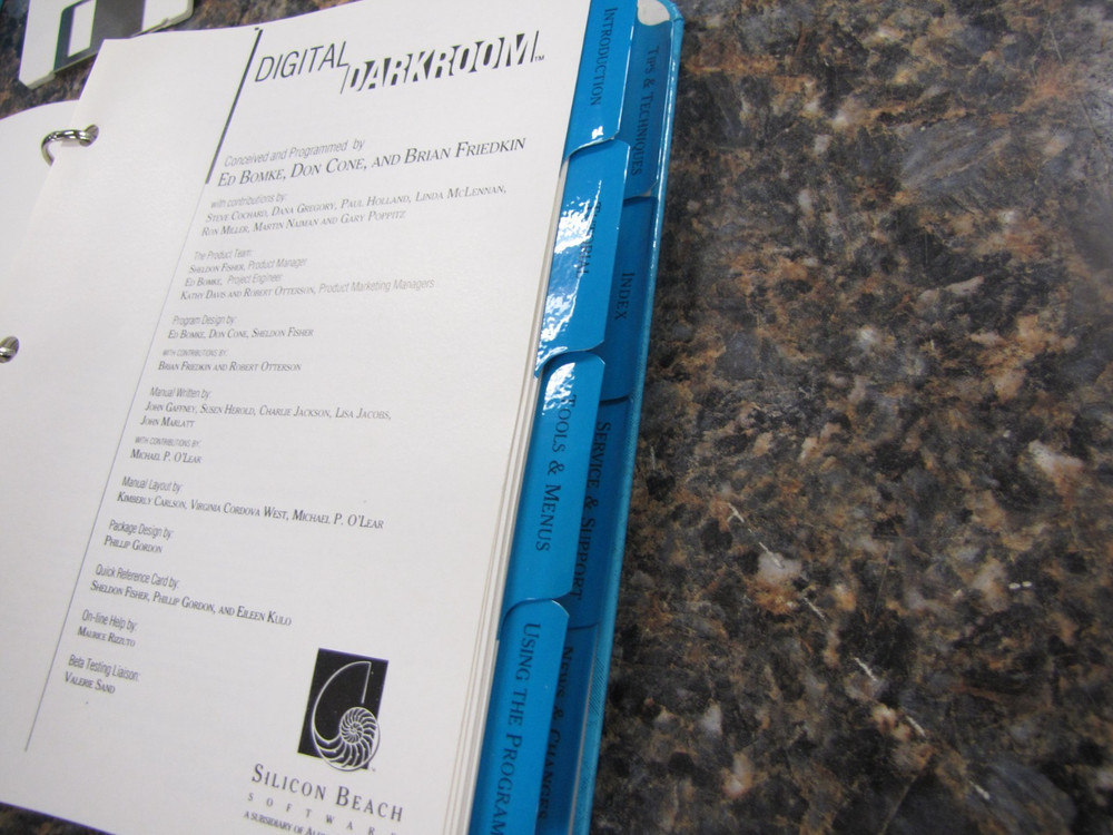 Digital Darkroom Evaluation Software Macintosh Plus, SE / II: Silicon -CIB- MM15