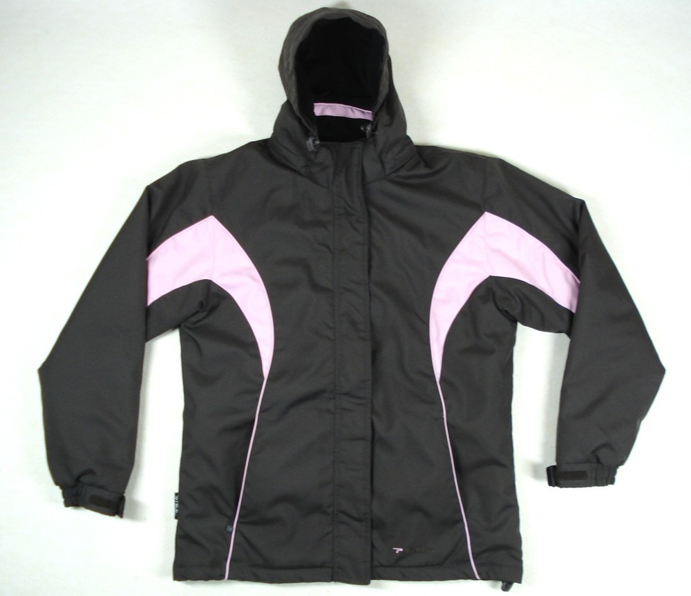 Parallel Technical Wear Ski Jacket Size 14 Women’s Brown Pink Full Zip Lined