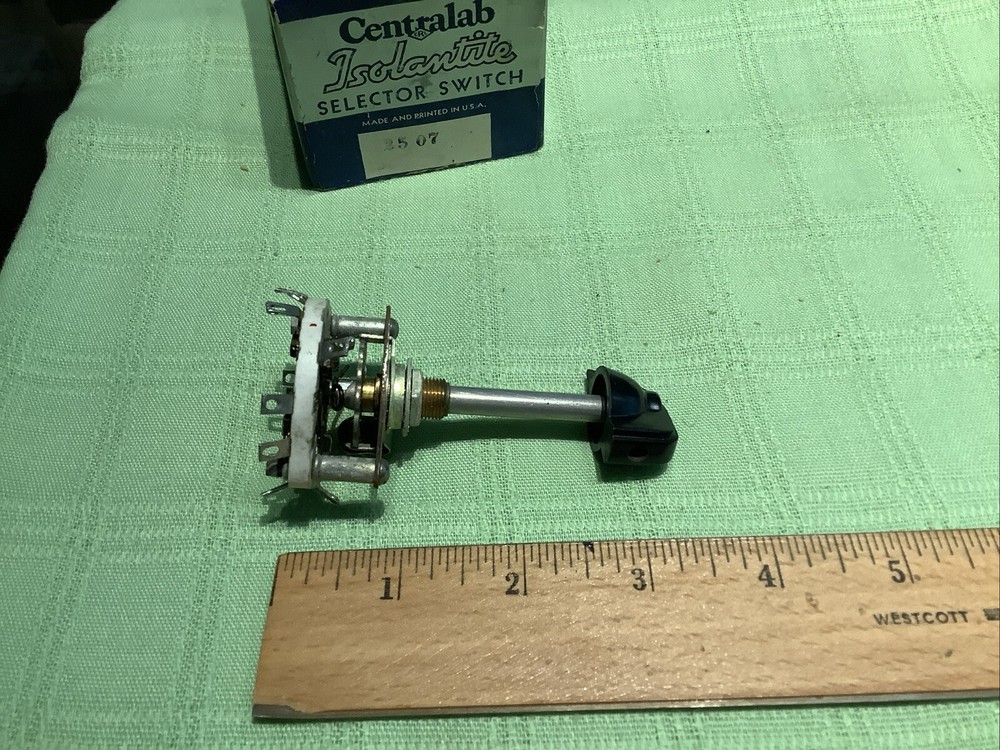 Centralab 2507 Circular Selector Isolated Switch 3 Poles 3 Position