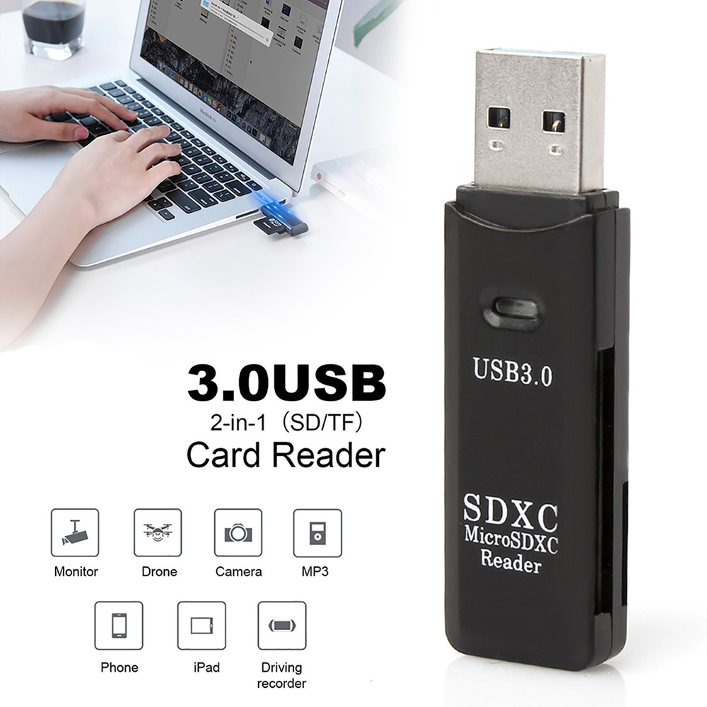 USB 3.0 High Speed Card Reader Adapter for Micro SD SDXC TF T-Flash Memory Card