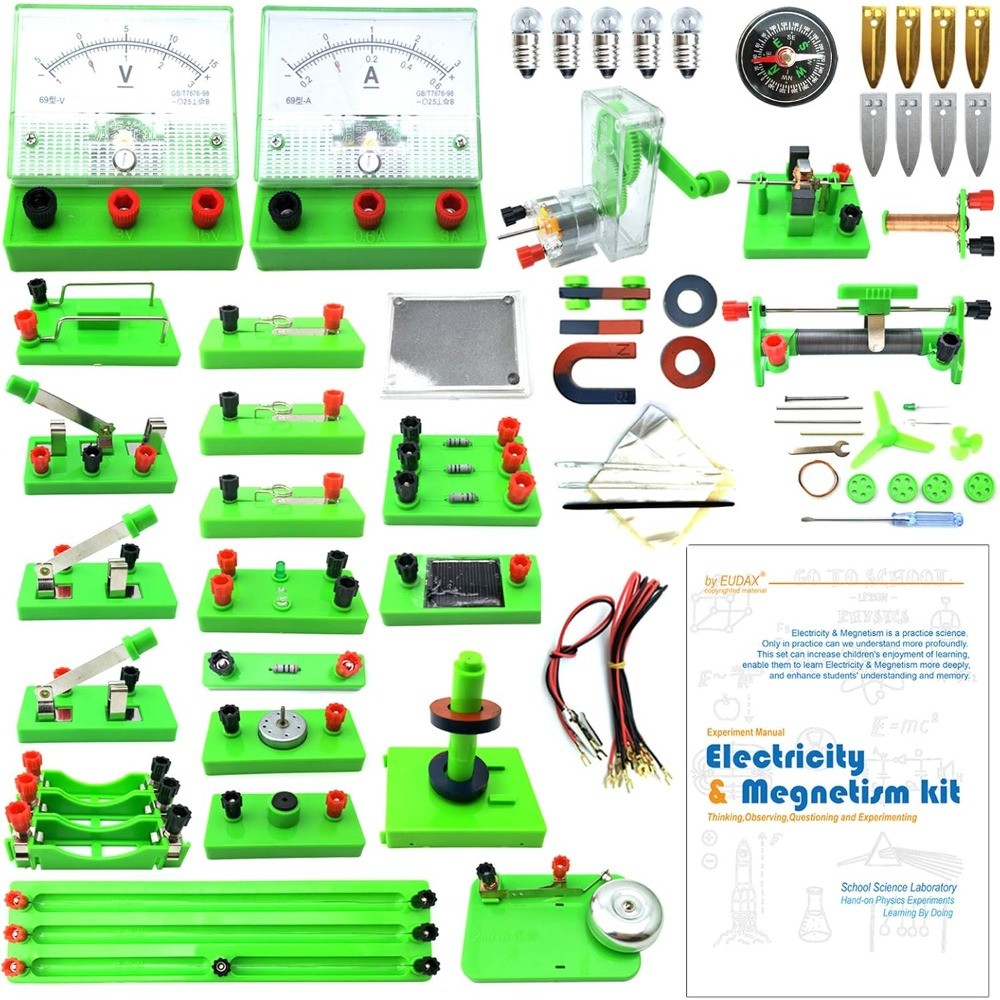 Electricity & Magnetism Physics Experiment Kit for High School Students
