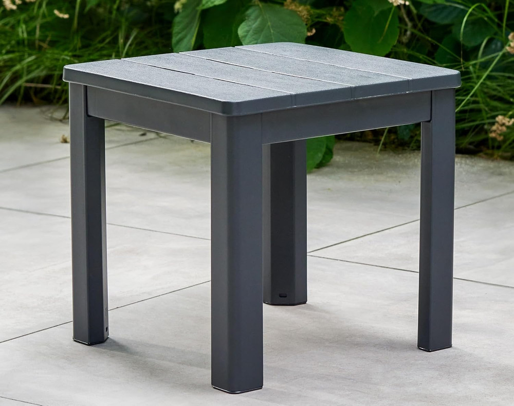 Outdoor Chaise Side Table - Graphite