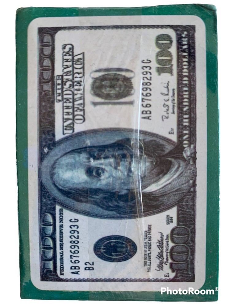 100 Dollars Playing Cards $100 Deck Factory Sealed