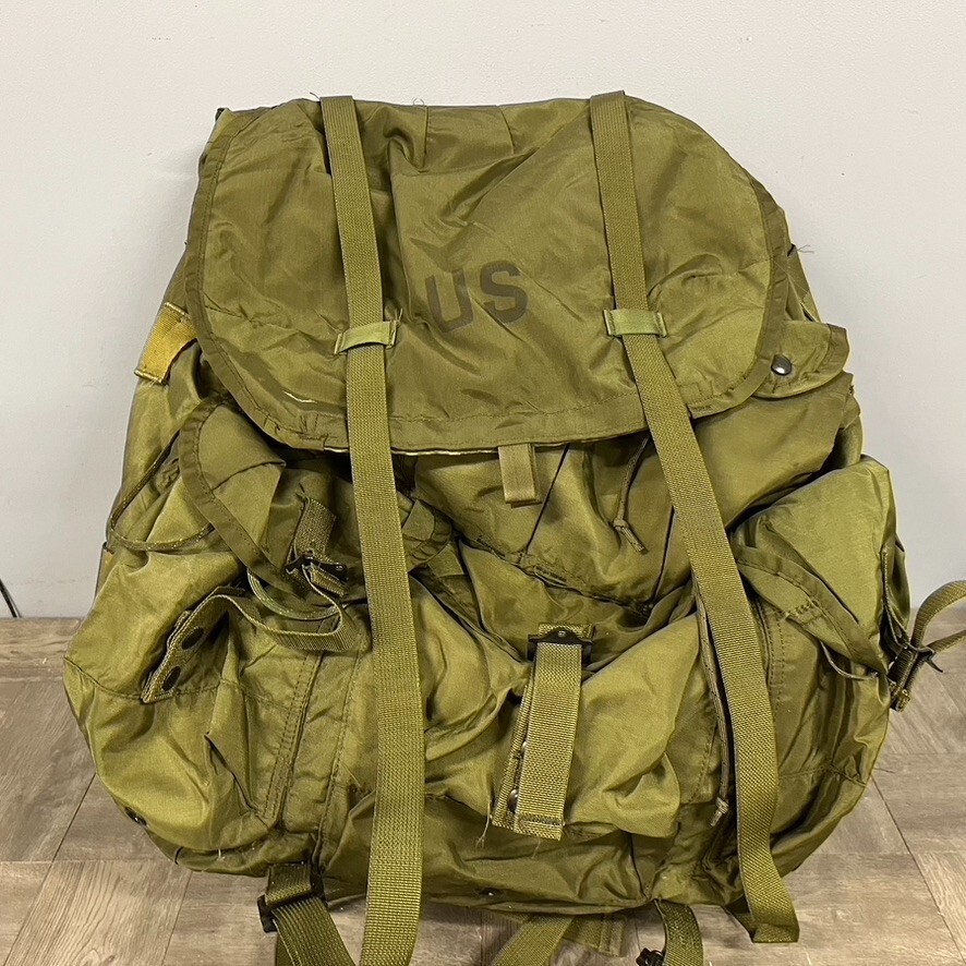 US Army Field Pack Combat Nylon LC-1 Large Alice Backpack with Frame Back Strap