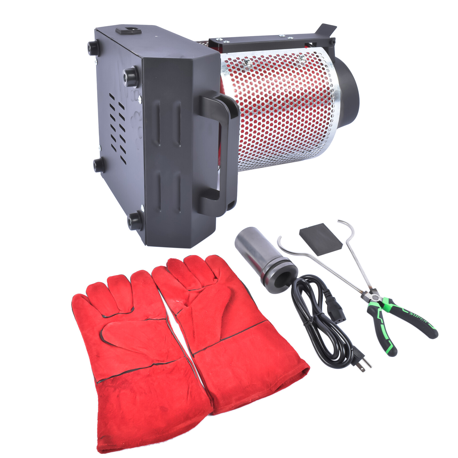 Electric Melting Furnace 1350W Electric Gold Smelting Furnace Kit 1KG/2KG/3KG
