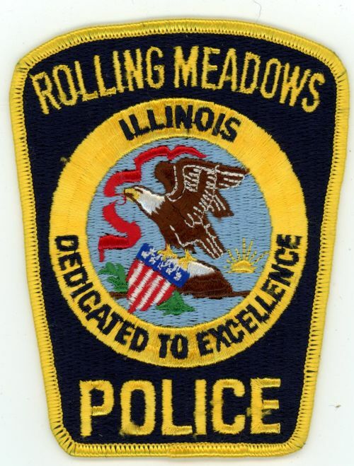 ILLINOIS IL ROLLING MEADOWS POLICE NICE SHOULDER PATCH SHERIFF