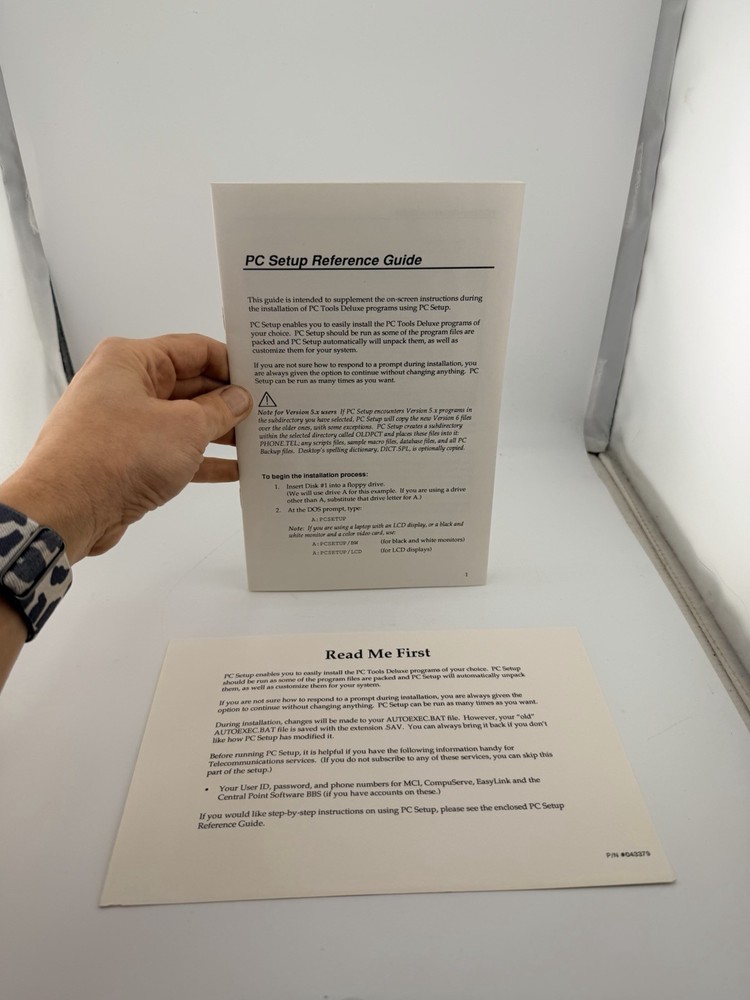 Vintage PC Tools Deluxe Version 6 DOS Software 5.25 & 3.5 Disks Complete Set