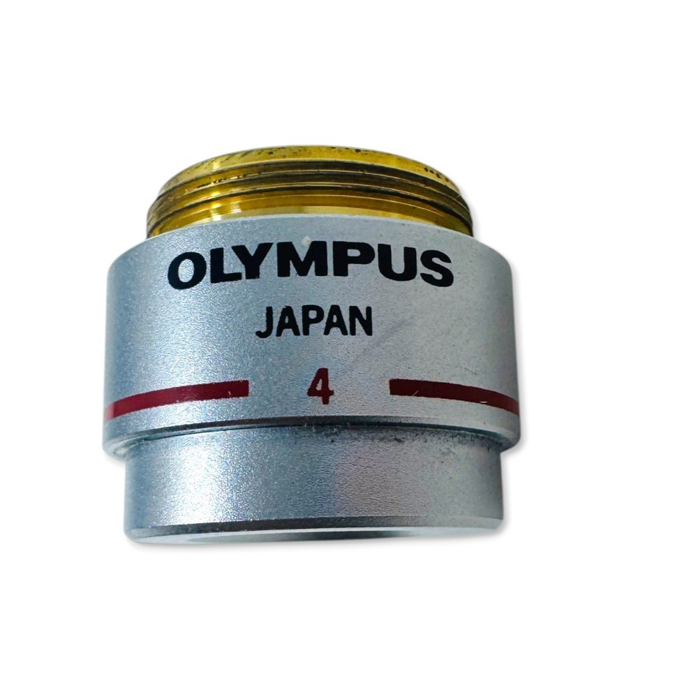 Olympus E A4 4x 0.10 Microscope Objective Lens 160/- Made in Japan