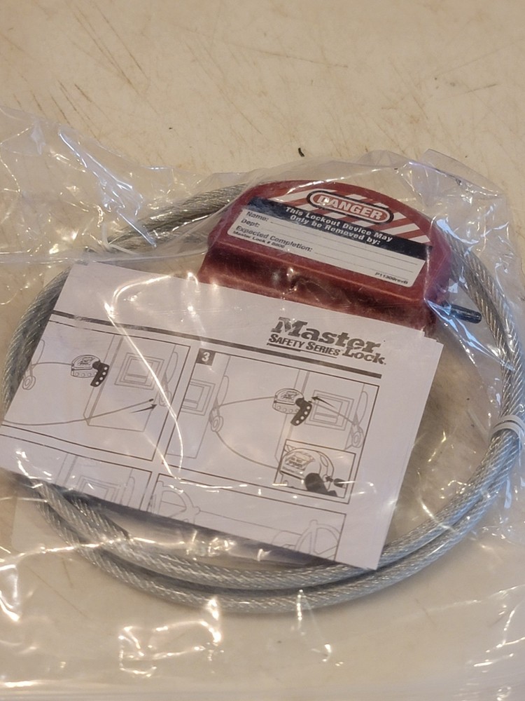 MASTER LOCK S806WWG, 6ADF4, Adjustable Cable Lockout.
