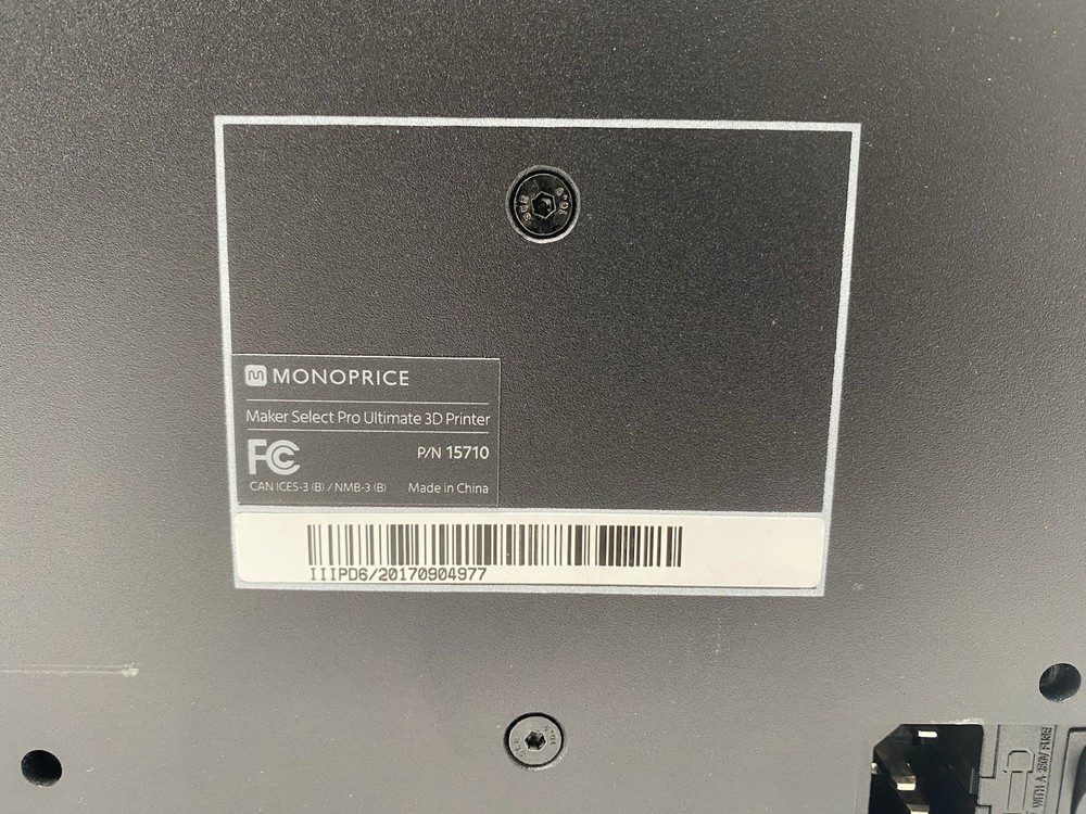 Monoprice 15710 Maker Select Pro Ultimate 3D Printer/Wanhao Duplicator Bond Tech