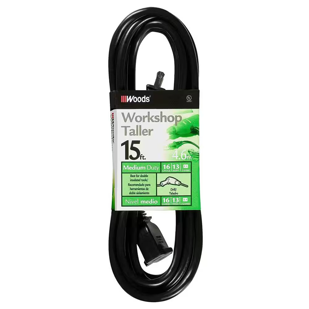 15 Ft. 16/2 SJTW Outdoor General Purpose Extension Cord