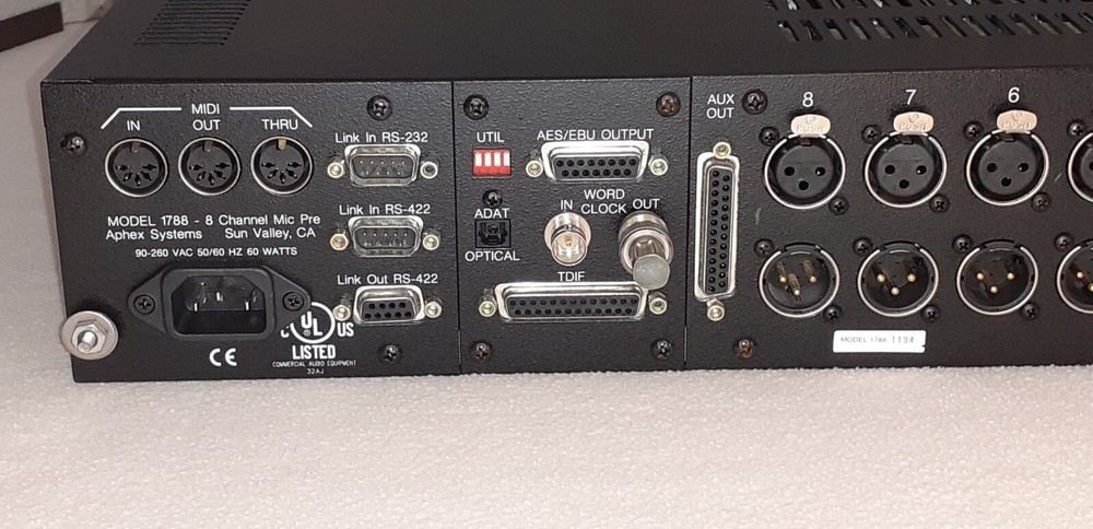 Aphex Model 1788 8-Channel Remote Controlled Microphone Preamplifier