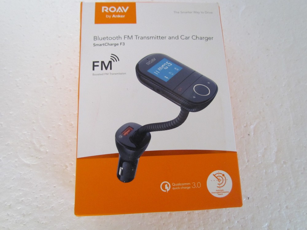 Anker ROAV - SmartCharge F3 FM Transmitter - Black