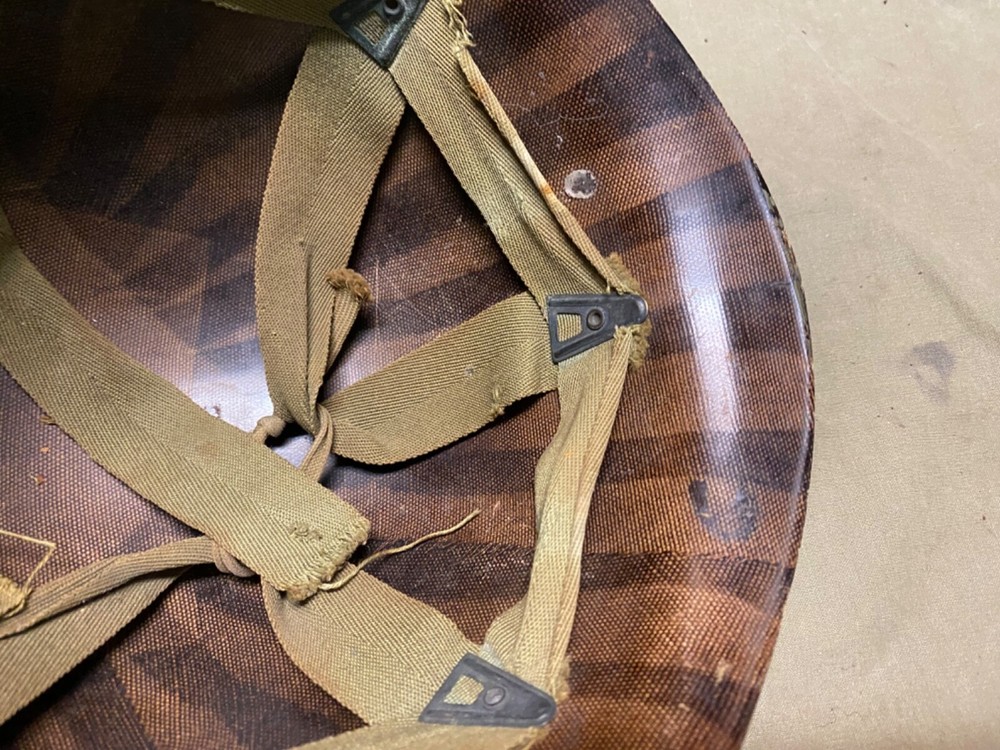 ORIGINAL WWII US ARMY M1 HELMET LINER-FIRESTONE