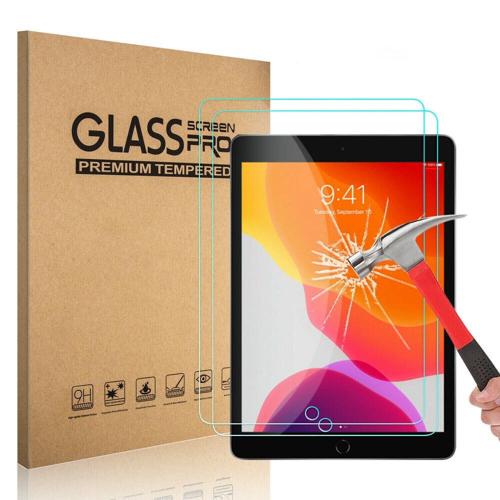 [2-Pack] Tempered GLASS Screen Protector for Apple iPad 7th Generation 2019 10.2