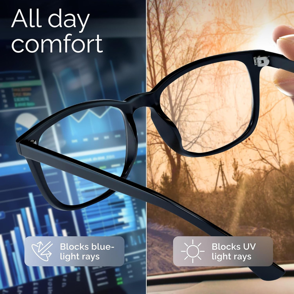 High Tech Blue Light Glasses - Advanced Blue Light Blocking Computer Glasses - S