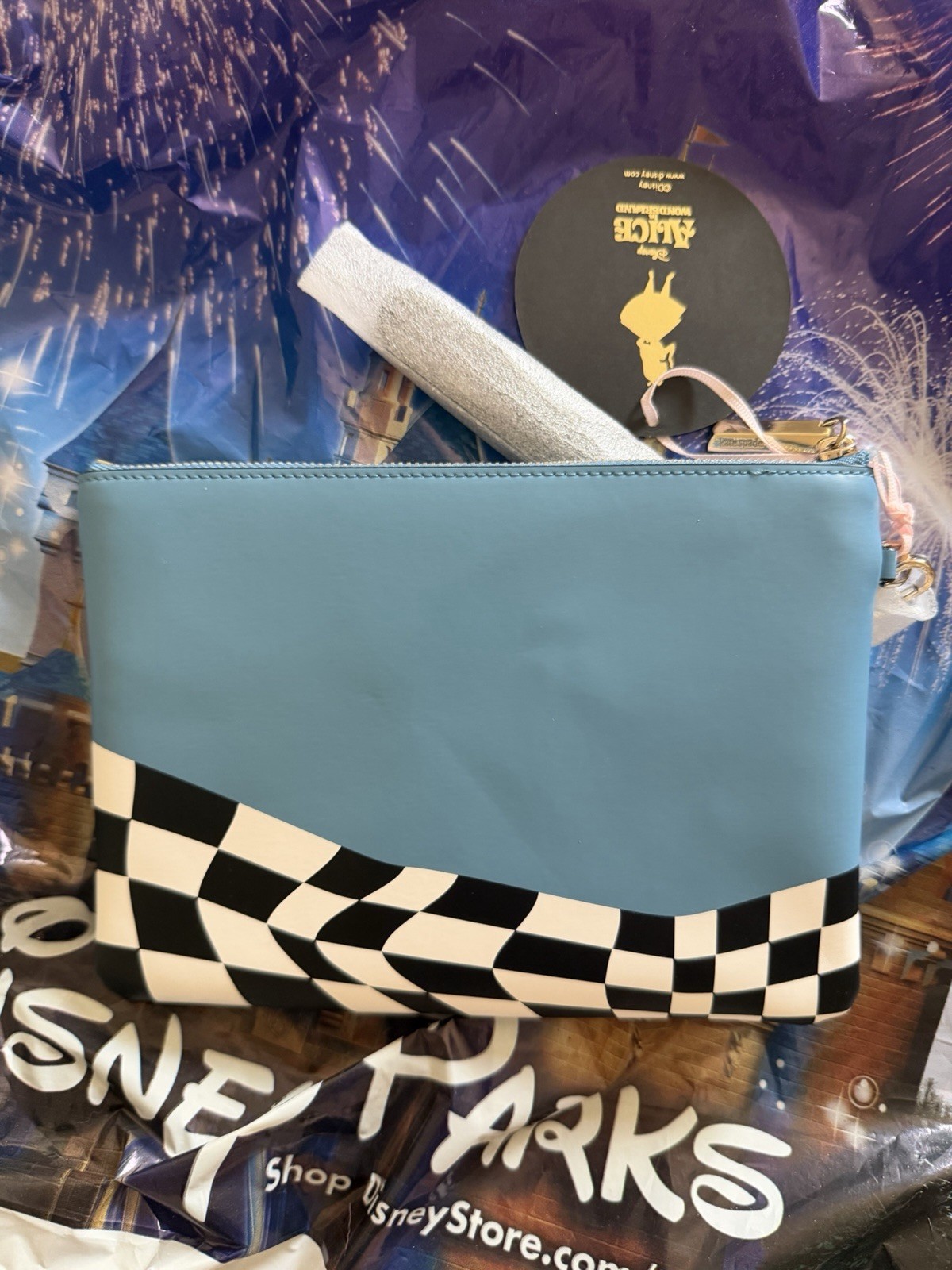 Disney X Kate Spade Alice in Wonderland Wristlet Pouch