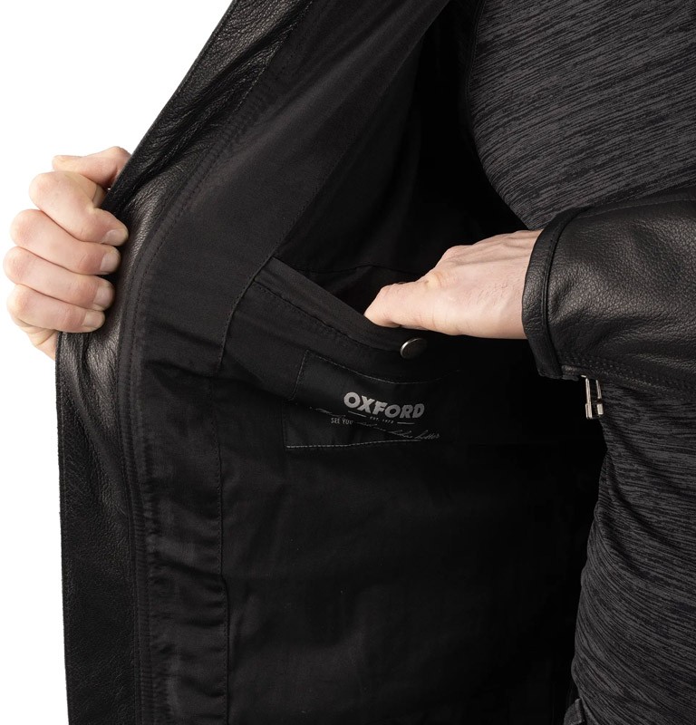 Oxford Walton 2.0 Leather Jacket - Black
