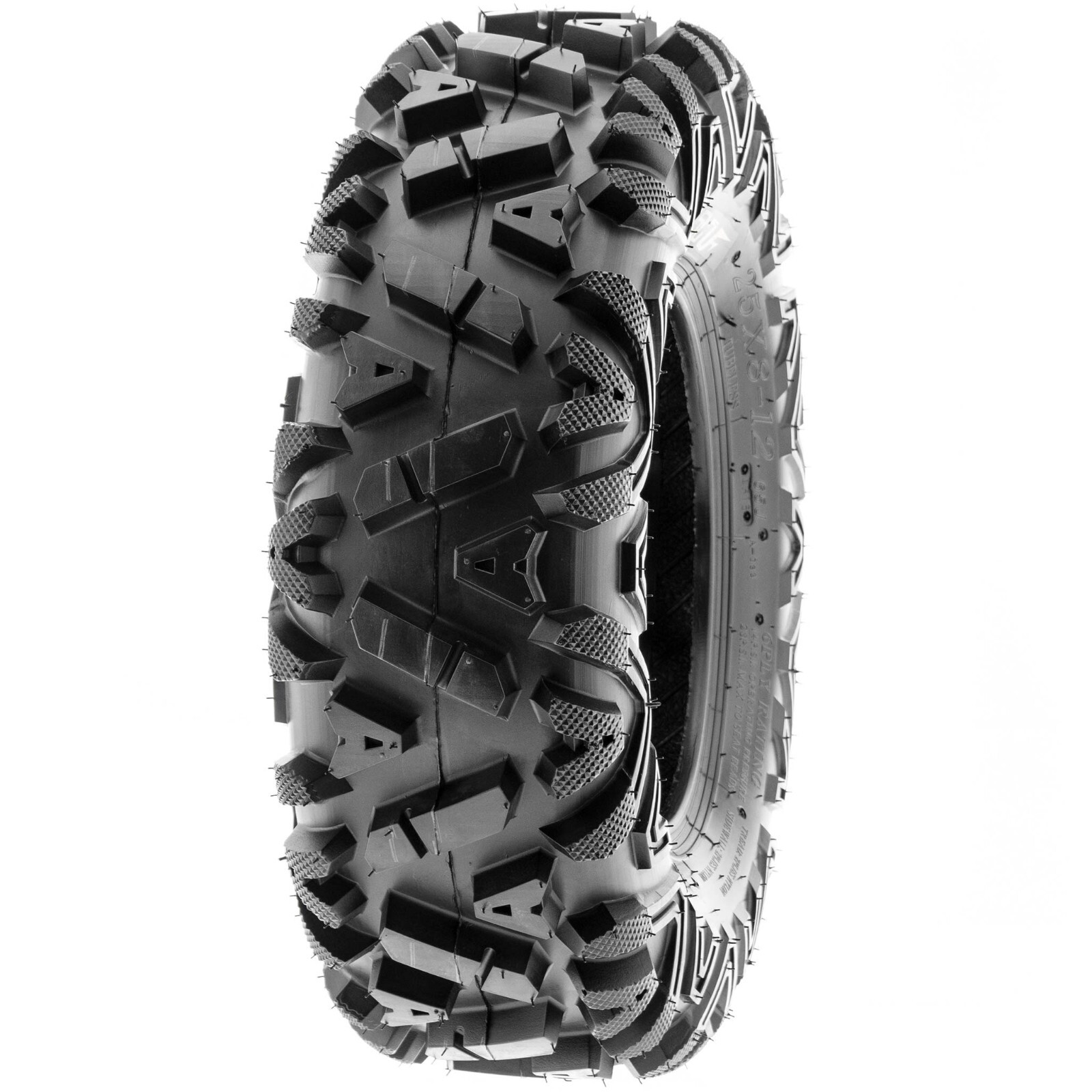 SunF 25x8-12 & 25x10-12 Replacement ATV UTV SxS 6 Ply Tires A033 - Bundle Set