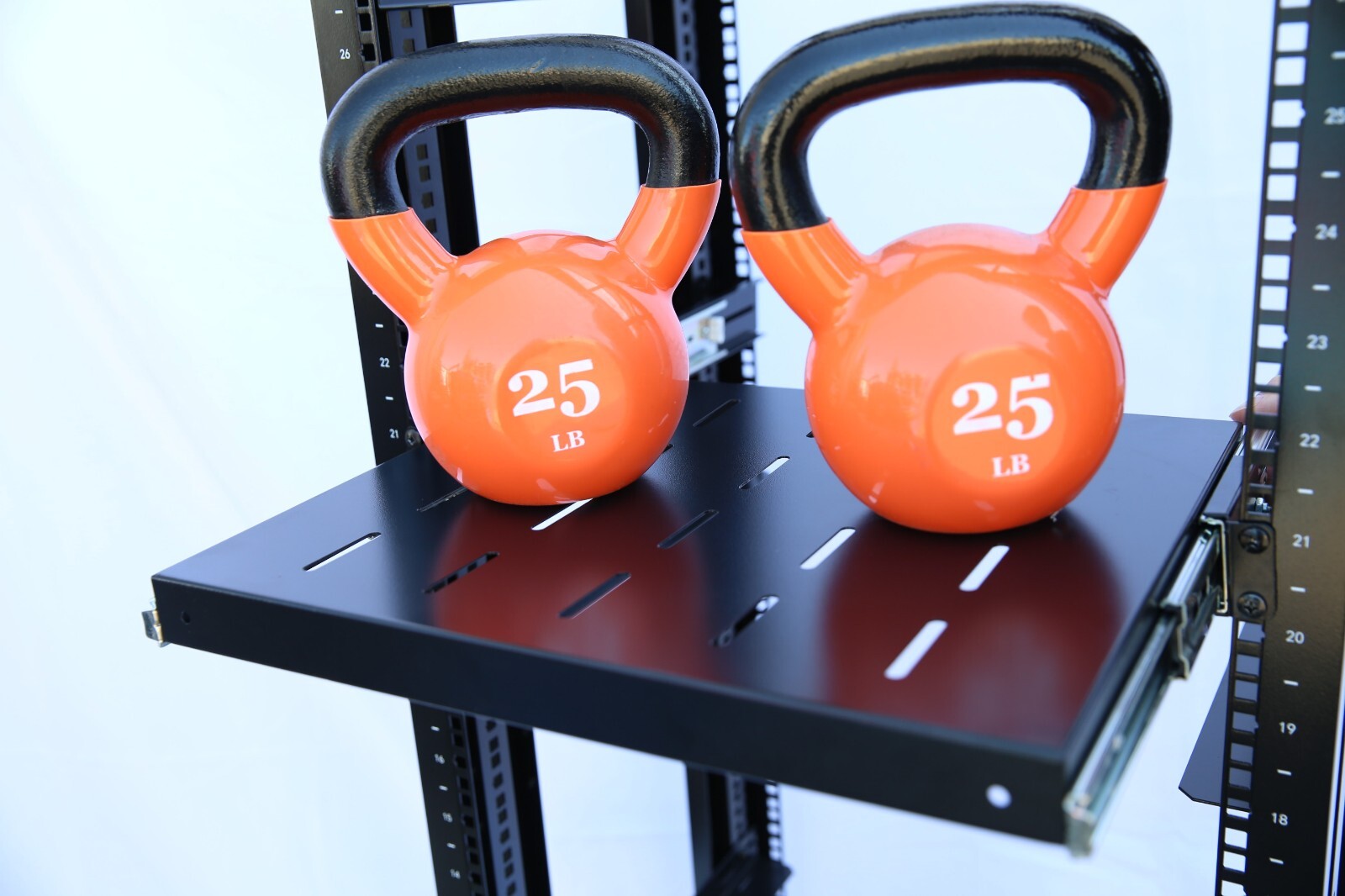 Sliding Rack Server Shelf For Rack 1U 19" 4 Post Rack Mount-Adjustable 15"-22"