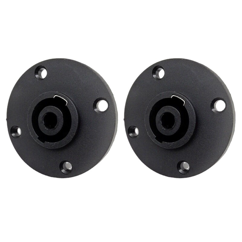 SpeakOn Panel Mount Socket Round 4 Pole Speaker Twist Lock Female Speakon